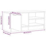 TV Cabinet Artisan Oak 80x35x36.5 cm Engineered Wood 856856
