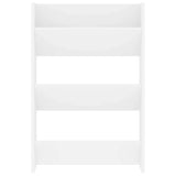 Wall Shoe Cabinet White 60x18x90 cm Engineered Wood 806759