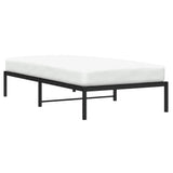 Metal Bed Frame without Mattress Black 100x200cm 373650