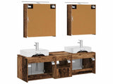 Bathroom Cabinet Set 5 pcs Old Wood Engineered Wood 3406397