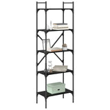 Bookcase Black Oak 56 x 32 x 174 cm Engineered Wood 882148