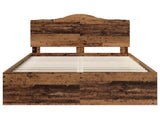 Bed Frame with Headboard Old Wood 120 x 200 cm Solid Pine Wood 3413333