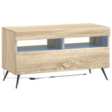 5 Piece LED TV Cabinet Sonoma Oak Engineered Wood 3416921