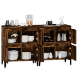 Sideboards 2 pcs Smoked Oak 60x35x70 cm Engineered Wood 3185764