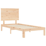 Bed Frame without Mattress Small Single Solid Wood Pine 3193621