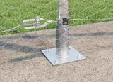 Hexagonal Fence with Concrete Base 50 x 1.2 m Galvanised Steel 3353840
