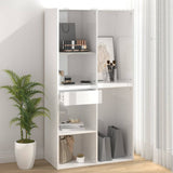 Cosmetic Cabinet High Gloss White 80x40x75 cm Engineered Wood 808843