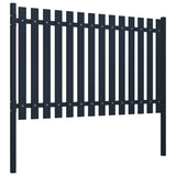 ZNTS Fence Panel Anthracite 174.5x100 cm Powder-coated Steel 146471