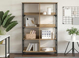 Bookshelf Artisan oak 78.5 x 33 x 153 cm metal PB 8010893
