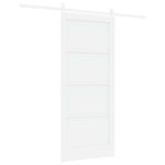 Sliding Door White 86 x 198.5 cm Solid pine wood and steel 3333763