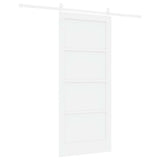 Sliding Door White 86 x 198.5 cm Solid pine wood and steel 3333763