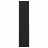 Highboard Black Oak 80 x 42.5 x 185 cm Engineered Wood 3402634