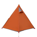 Camping Tent Dome 2-Person Grey and Orange Waterproof 94321