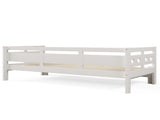 Daybed Cabin Bed Wooden 3FT Single Sofa Guest Bed Sofa Bed, Pull out Trundle Wooden Bed Heart-Shaped WF308949AAW