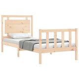 Bed Frame without Mattress 100x200 cm Solid Wood Pine 3192156