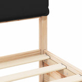 Bed Frame with Upholstered Headboard Black 100 x 200 cm 877581