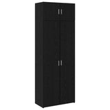 Storage Cabinet 3 pcs Black Oak 80 x 42.5 x 225 cm 3394517