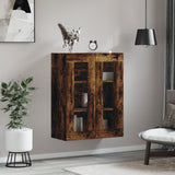 Wall Mounted Cabinet Smoked Oak 69.5x34x90 cm 828489