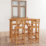 Outdoor Bar Set Natural wood Solid acacia wood Medium Footrest 3057850