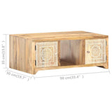 Coffee Table 90x50x35 cm Solid Mango Wood 321801