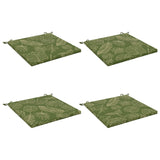 4-Piece Seat Cushions SOEST 4 pcs 100% Polyester Leaf Design 944804