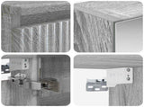 Bathroom Furniture Set 6 pcs Grey Sonoma 3407164