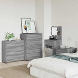 Storage Cabinet Grey Sonoma 80 x 31 x 81 cm Engineered Wood 888853