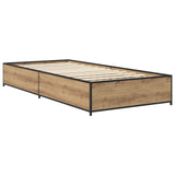 Bed Frame Artisan Oak 80 x 200 cm Engineered Wood 8009142