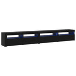 TV Cabinet Set 3 pcs Black oak 270 x 35 x 40 cm Engineered wood 3332509