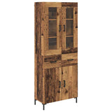 Highboard with Drawer 2 pcs Old Wood Engineered Wood 3415724