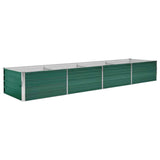 44847 Garden Raised Bed Galvanised Steel 320x80x45 cm Green