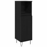 Bathroom Furniture Set 3 pcs Black Oak Engineered Wood 3378509