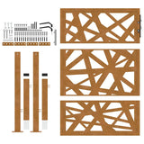 Garden Gate 100x125 cm Weathering Steel Light Design 4100955