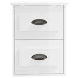 Wall-mounted Bedside Cabinets 2 pcs High Gloss White 41.5x36x53cm 816397