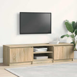 TV Cabinet Sonoma Oak 140x40x35.5 cm Engineered Wood 800651