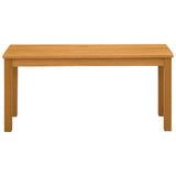 Dining Bench 95 x 32 x 45 cm Solid Oak Wood Natural 42039170