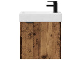 Bathroom Vanity Unit with Tap Old Wood 45.5 x 22.5 x 84 cm 889439
