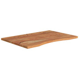 Desk Top 80x60x2.5 cm Rectangular Solid Wood Acacia 370169