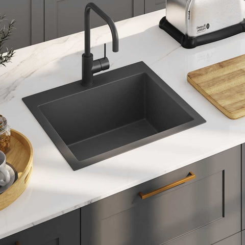 Handmade Kitchen Sink Black Stainless Steel 51509