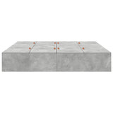 Storage Bed Frame Concrete Grey 180 x 200 cm Engineered Wood 3335400