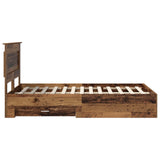 Bed Frame with Drawer with Headboard Manual Engineered Wood 3410332