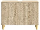 Bathroom Sink Cabinet DELFT Sonoma Oak 59.5 x 31.5x 59 cm 897007