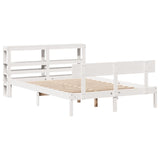 Bed Frame without Mattress White 120x190 cm Small Double Solid Wood Pine 3305789
