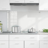 Kitchen Backsplash Transparent 100 x 60 cm Tempered Glass 42018031