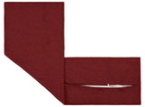Cushion with Pillow HOUTEN 2 pcs Wine Red Faux Linen 934276