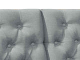 Upholstered Headboard Light Grey 120 cm Solid Pine Wood 879349