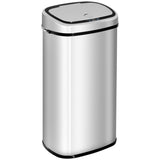 68L Sensor Dustbin Stainless Steel Automatic Kitchen Waste Bin Silver T3398P344641