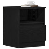 Bedside Cabinet 2 pcs Black Oak 40 x 40 x 50 cm Engineered Wood 862610