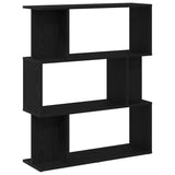 Bookcase Black Oak 80x24x96 cm Engineered Wood 862394