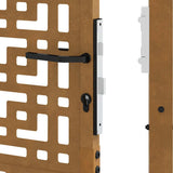 Garden Gate 100x125 cm Weathering Steel Cross Design 4101005